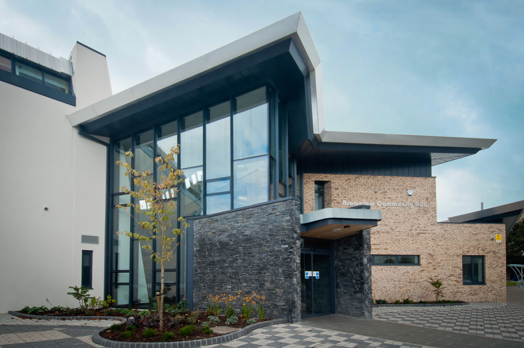 Brownlow Community Hub exterior, the scheduled Skyemont Health clinic venue in Craigavon